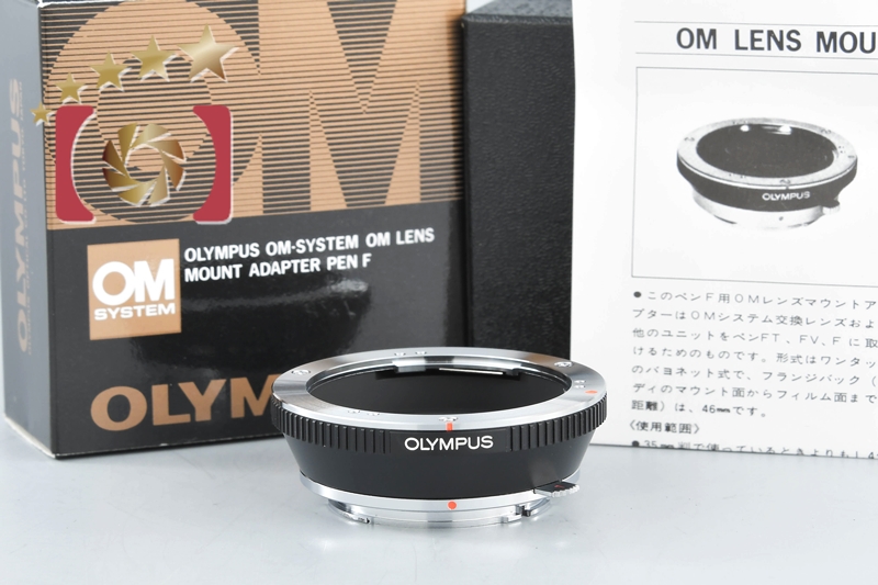 美品 OLYMPUS OM LENS MOUNT ADAPTER PEN F