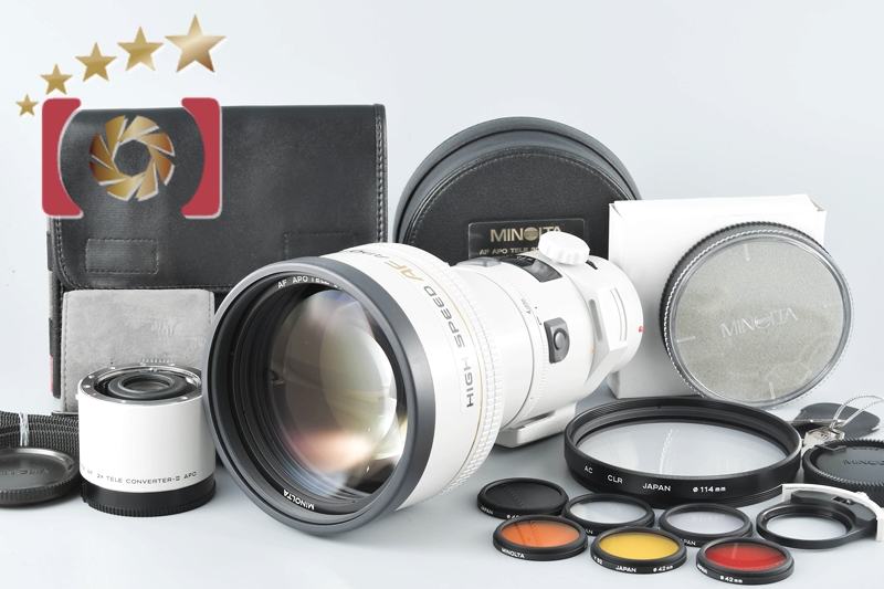 【中古】MINOLTA ミノルタ HIGH SPEED AF APO TELE 300mm f/2.8 G + AF 2x テレコンバーター II  APO | 中古カメラ・フィルムカメラを中心に取り揃えるファイブスターカメラ