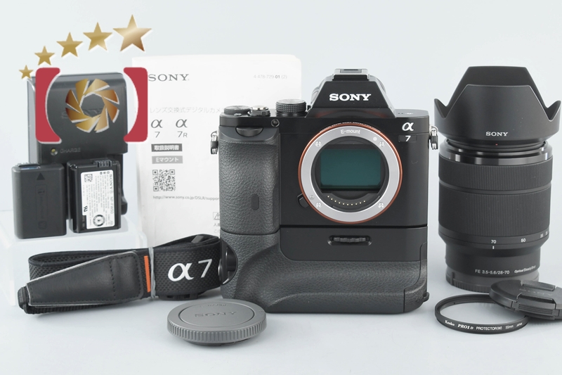 中古】SONY ソニー α7 ILCE-7 ズームレンズキット VG-C1EM バッテリー