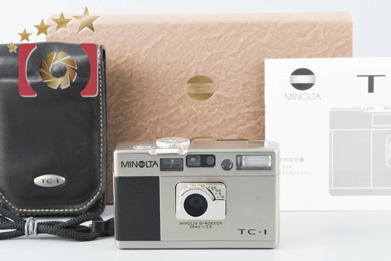 希少・ケース】 MINOLTA ミノルタ TC-1 コンパクト フィルムカメラ-