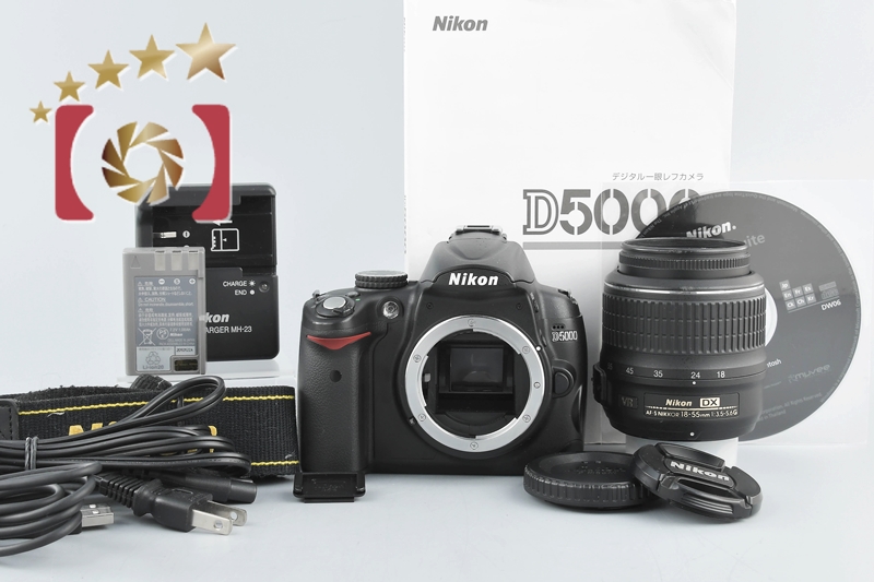 中古】Nikon ニコン D5000 レンズキット シャッター回数僅少 | 中古カメラ・フィルムカメラを中心に取り揃えるファイブスターカメラ