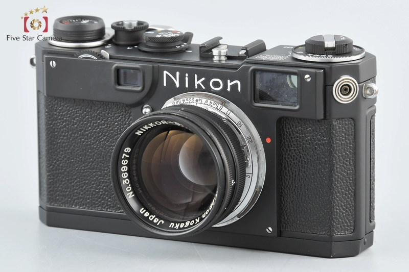 【中古】Nikon ニコン S2 ブラックリペイント + NIKKOR-S.C 50mm f/1.4 |  中古カメラ・フィルムカメラを中心に取り揃えるファイブスターカメラ