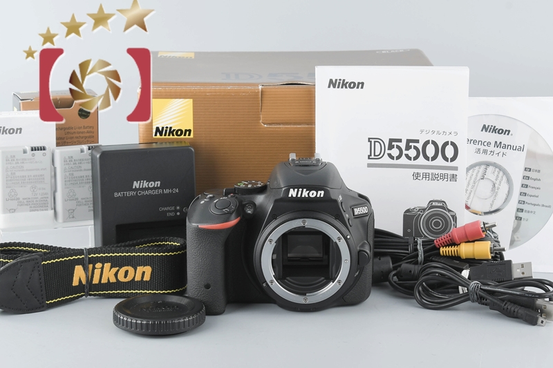 中古】Nikon ニコン D5500 ブラック デジタル一眼レフカメラ