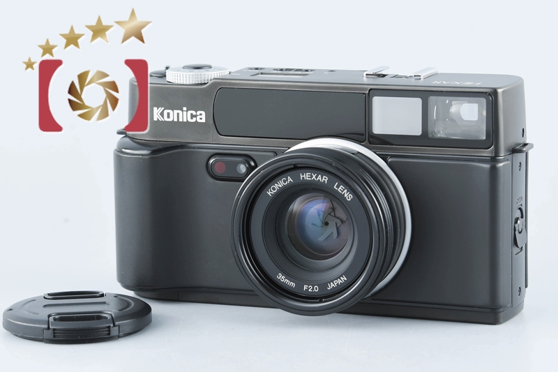 中古】Konica コニカ HEXAR ブラック コンパクトフィルムカメラ | 中古