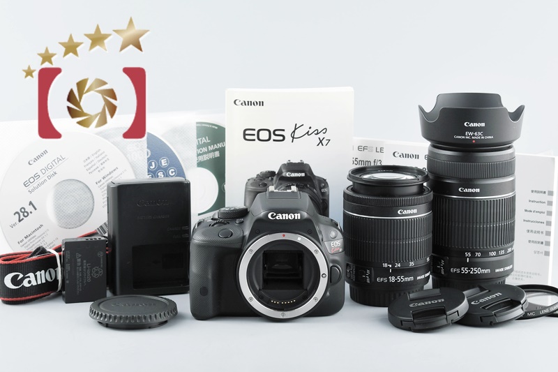 中古】Canon キヤノン EOS Kiss X7 ダブルズームキット | 中古カメラ