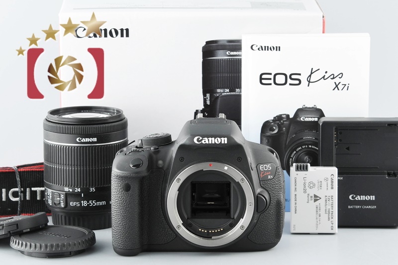 【中古】Canon キヤノン EOS Kiss X7i EF-S 18-55 IS STM レンズキット シャッター回数僅少 元箱付 |  中古カメラ・フィルムカメラを中心に取り揃えるファイブスターカメラ