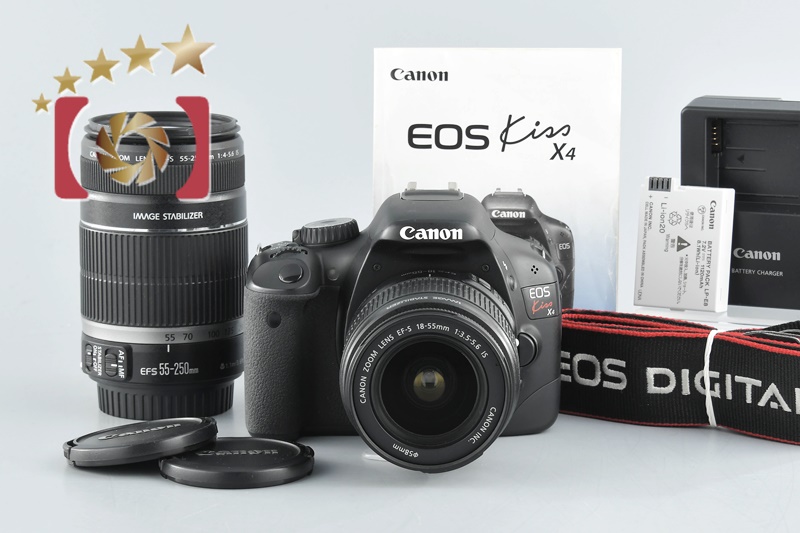 中古】Canon キヤノン EOS Kiss X4 ダブルズームキット シャッター回数