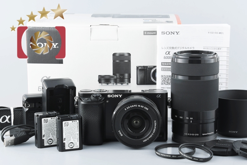 中古】SONY ソニー α6000 ILCE-6000Y ダブルズームレンズキット