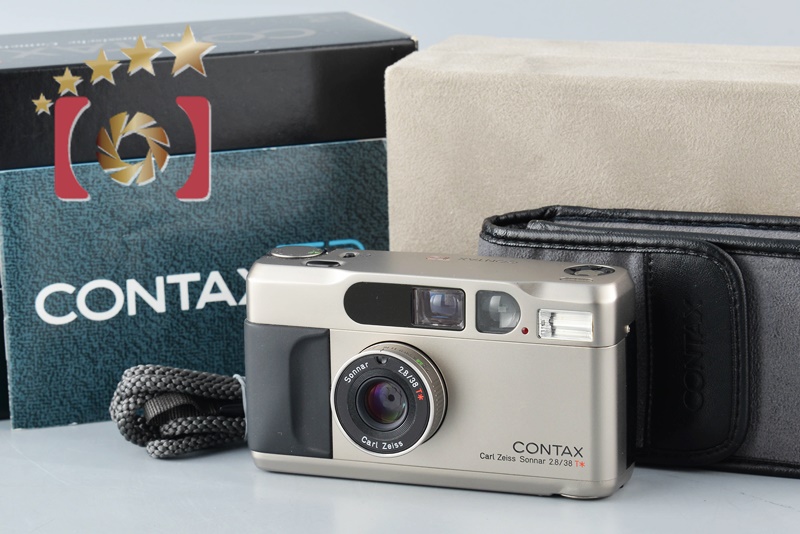 CONTAX コンタックス フィルムカメラ T2 ケース/元箱 付良好ダイヤル