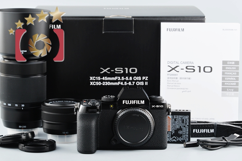 【中古】FUJIFILM 富士フイルム X-S10 ダブルズームレンズキット 元箱付き |  中古カメラ・フィルムカメラを中心に取り揃えるファイブスターカメラ