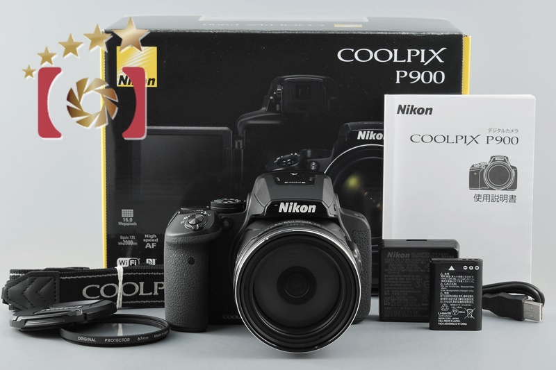 中古】Nikon ニコン COOLPIX P900 ブラック コンパクトデジタルカメラ ...