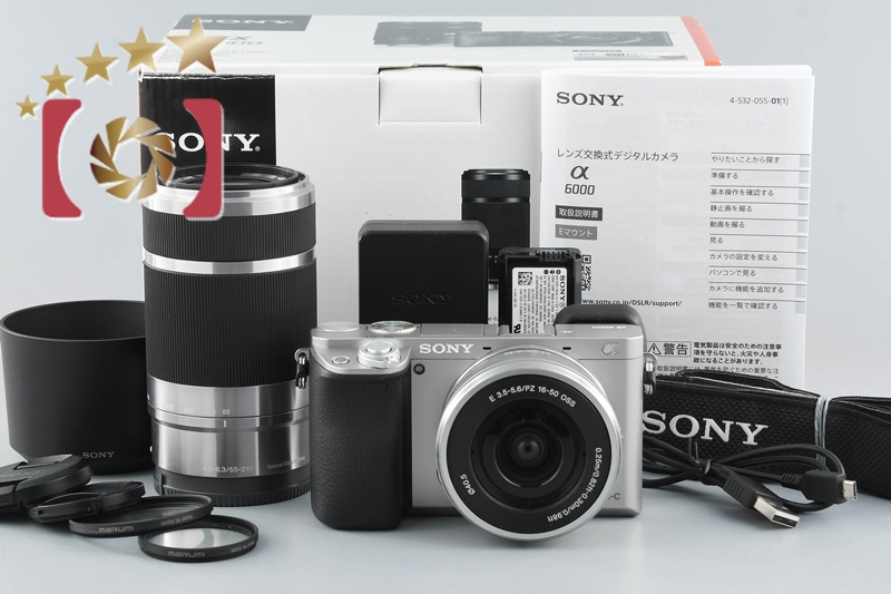 中古】SONY ソニー α6000 ILCE-6000YS ダブルズームレンズキット ...