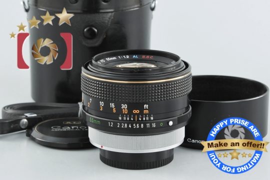 中古】Canon キヤノン FD 55mm f/1.2 S.S.C. AL 希少品 | 中古カメラ・フィルムカメラを中心に取り揃えるファイブスターカメラ