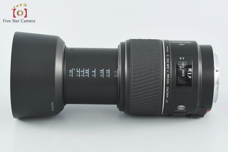 【中古】MINOLTA ミノルタ AF MACRO 100mm f/2.8 D | 中古カメラ・フィルムカメラを中心に取り揃えるファイブスターカメラ