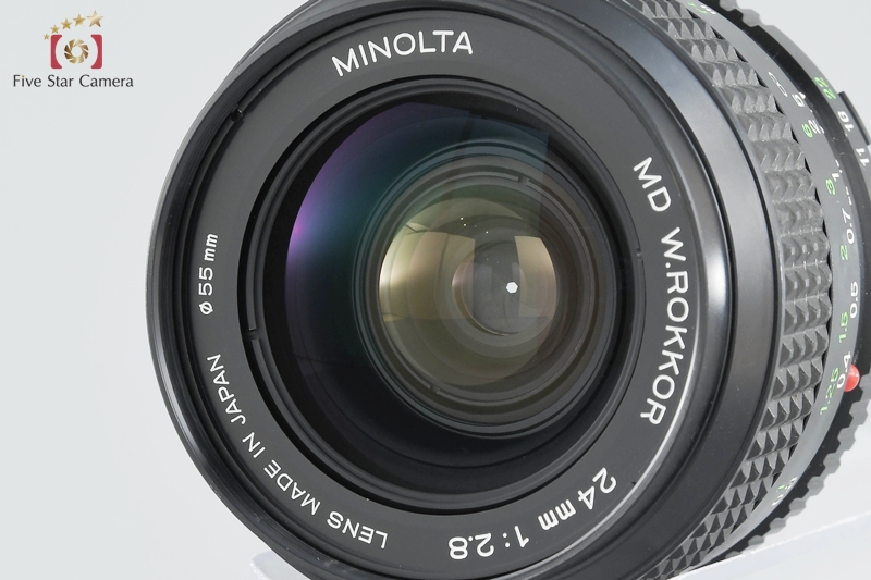 【中古】MINOLTA ミノルタ MD W.ROKKOR 24mm f/2.8 | 中古カメラ・フィルムカメラを中心に取り揃えるファイブスターカメラ