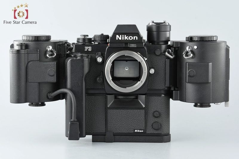 中古】Nikon ニコン F3 アイレベル + MD-4 モータードライブ + MF-4 250フィルムバック + MZ-1 長尺フィルムマガジン |  中古カメラ・フィルムカメラを中心に取り揃えるファイブスターカメラ