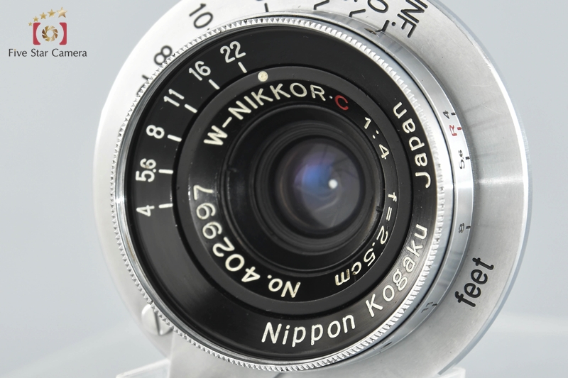 【中古】Nikon ニコン W-NIKKOR.C 25mm f/4 L39 ライカスクリューマウント パンケーキレンズ |  中古カメラ・フィルムカメラを中心に取り揃えるファイブスターカメラ