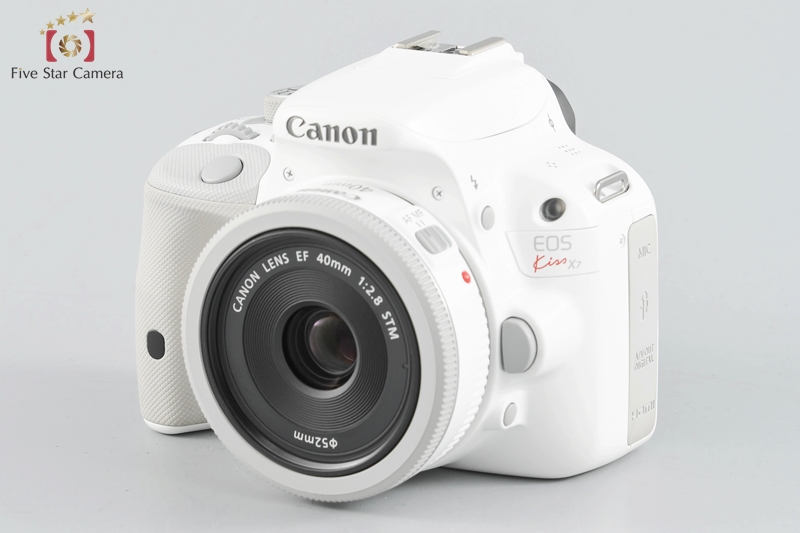 中古】Canon キヤノン EOS Kiss X7 ダブルレンズキット2 ホワイト ...