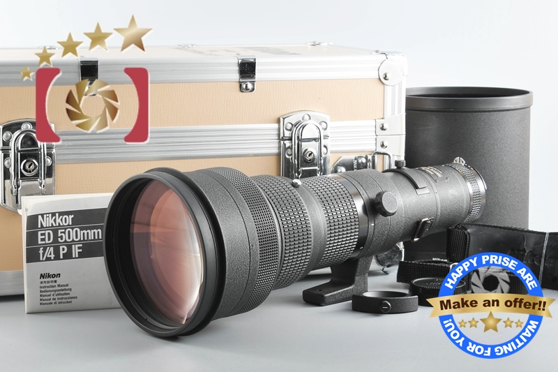 【中古】Nikon ニコン Ai-S NIKKOR ED 500mm f/4 P ケース付き |  中古カメラ・フィルムカメラを中心に取り揃えるファイブスターカメラ