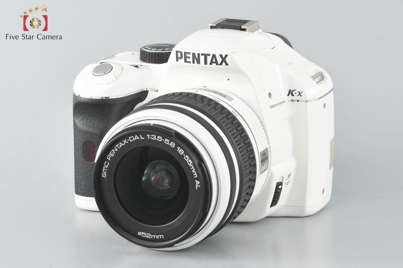 【中古】PENTAX ペンタックス K-x 18-55mm レンズキット ホワイト | 中古カメラ・フィルムカメラを中心に取り揃えるファイブスターカメラ