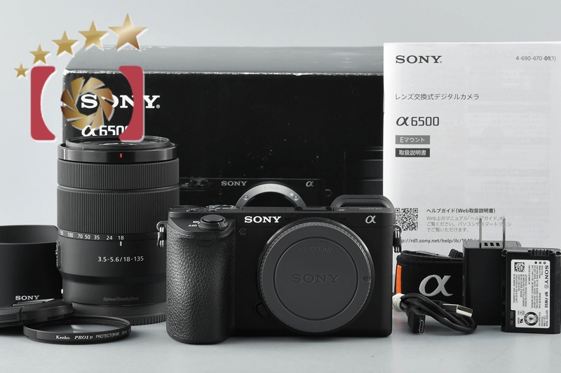 中古】SONY ソニー α6500 ILCE-6500 ズームレンズキット ブラック 元箱