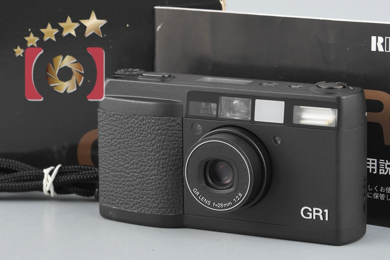 【中古】RICOH リコー GR1 ブラック コンパクトフィルムカメラ 元箱付き | 中古カメラ・フィルムカメラを中心に取り揃えるファイブスターカメラ