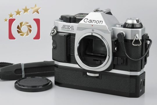 【中古】Canon キヤノン AE-1 PROGRAM ブラック + データバックA + パワーワインダーA |  中古カメラ・フィルムカメラを中心に取り揃えるファイブスターカメラ