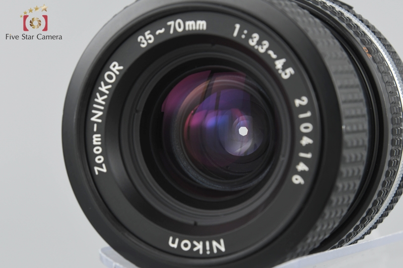 【中古】Nikon ニコン FE2 ブラック MD-12 モータードライブ付属 + Ai-S ZOOM NIKKOR 35-70mm  f/3.3-4.5 | 中古カメラ・フィルムカメラを中心に取り揃えるファイブスターカメラ