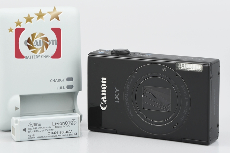 【中古】Canon キヤノン IXY 1 ブラック コンパクトデジタルカメラ | 中古カメラ・フィルムカメラを中心に取り揃えるファイブスターカメラ