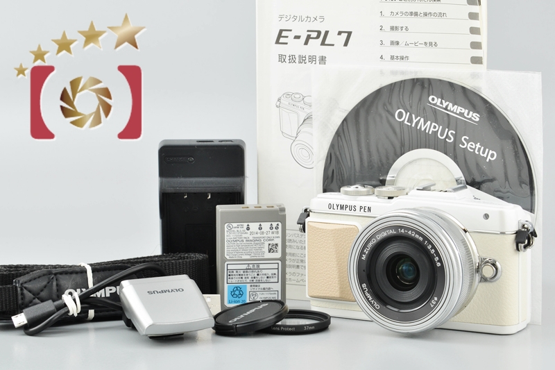 中古】OLYMPUS オリンパス PEN Lite E-PL7 14-42mm EZレンズキット ...