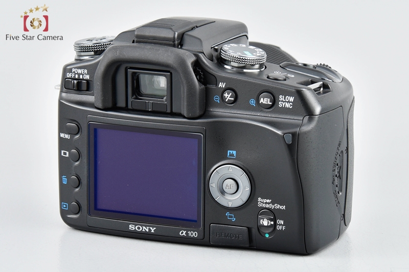 中古】SONY ソニー α100 DSLR-A100 ズームレンズキット ブラック