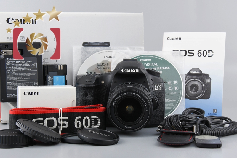 【中古】Canon キヤノン EOS 60D EF-S 18-55 IS レンズキット 元箱付き |  中古カメラ・フィルムカメラを中心に取り揃えるファイブスターカメラ