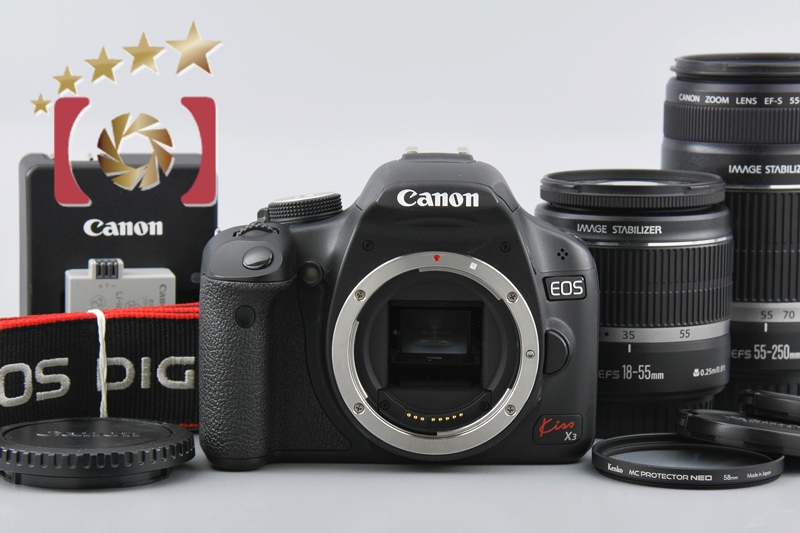 MA16KT198■ 美品 ■ キャノン　Canon EOS kiss X3 ダブルズームキット