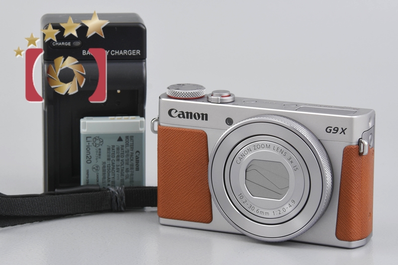 【中古】Canon キヤノン PowerShot G9 X Mark II シルバー コンパクトデジタルカメラ |  中古カメラ・フィルムカメラを中心に取り揃えるファイブスターカメラ