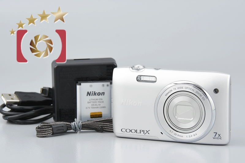 【中古】Nikon ニコン COOLPIX S3400 クリスタルシルバー コンパクトデジタルカメラ |  中古カメラ・フィルムカメラを中心に取り揃えるファイブスターカメラ