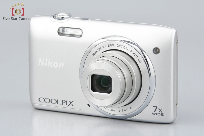 中古】Nikon ニコン COOLPIX S3400 クリスタルシルバー コンパクト