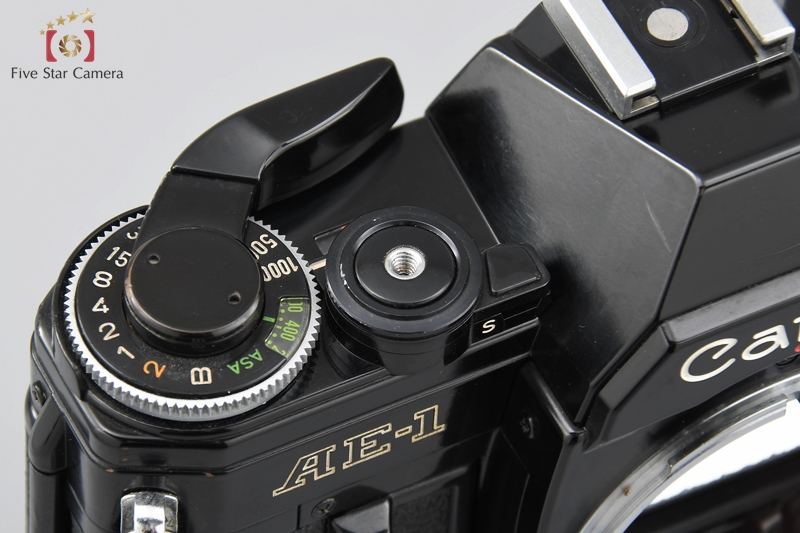 【中古】Canon キヤノン AE-1 ブラック フィルム一眼レフカメラ | 中古カメラ・フィルムカメラを中心に取り揃えるファイブスターカメラ