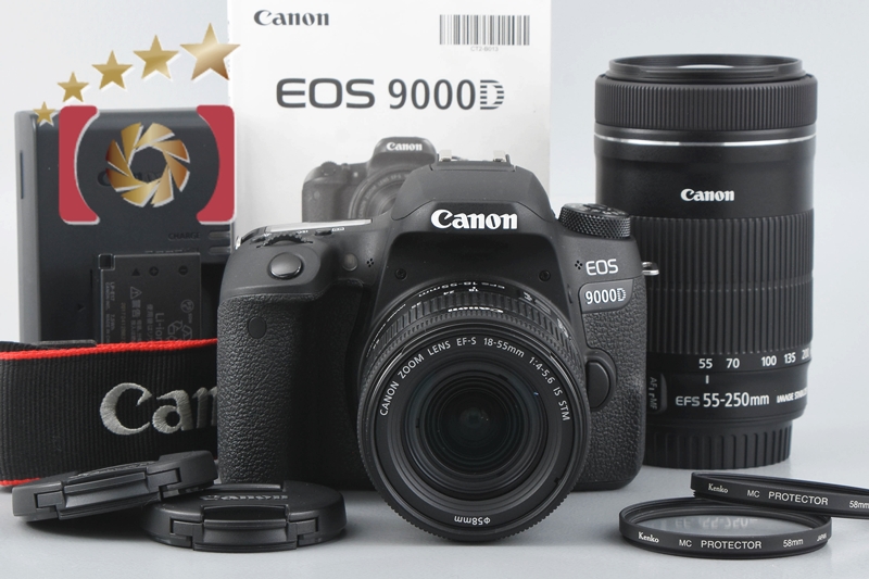 【中古】Canon キヤノン EOS 9000D ダブルズームキット | 中古カメラ・フィルムカメラを中心に取り揃えるファイブスターカメラ