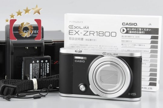 【中古】Casio カシオ HIGH SPEED EXILIM EX-ZR1800 ブラック コンパクトデジタルカメラ 元箱付き |  中古カメラ・フィルムカメラを中心に取り揃えるファイブスターカメラ