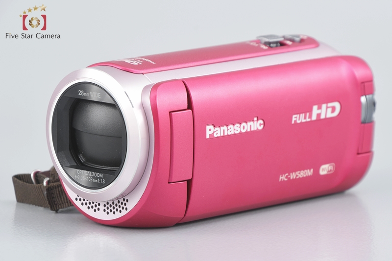 【中古】Panasonic パナソニック HC-W580M ピンク ビデオカメラ | 中古カメラ・フィルムカメラを中心に取り揃えるファイブスターカメラ