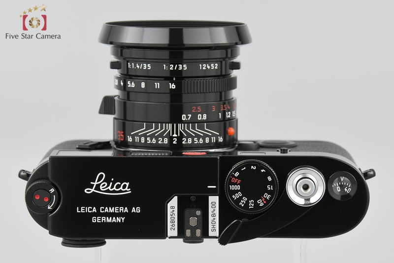 【中古】Leica ライカ M6 TTL 0.85 NSH400台限定モデル ブラックペイント + SUMMICRON-M 35mm f/2 ASPH  E39 | 中古カメラ・フィルムカメラを中心に取り揃えるファイブスターカメラ