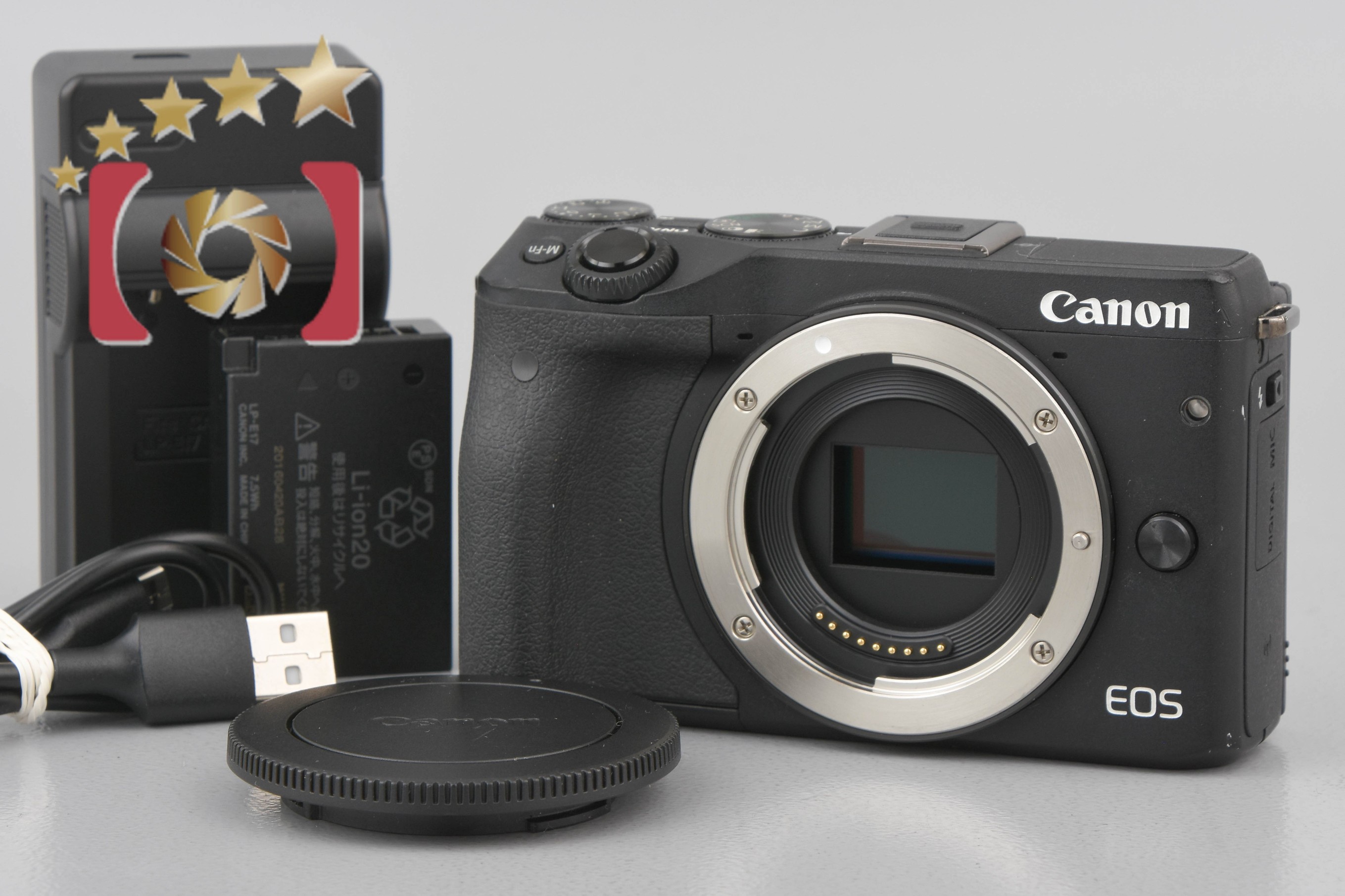 【中古】Canon キヤノン EOS M3 ブラック ミラーレス一眼カメラ | 中古カメラ・フィルムカメラを中心に取り揃えるファイブスターカメラ