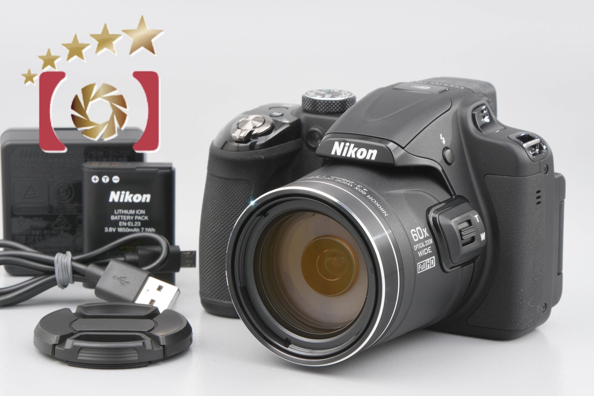 【中古】Nikon ニコン COOLPIX P600 ブラック コンパクトデジタルカメラ |  中古カメラ・フィルムカメラを中心に取り揃えるファイブスターカメラ