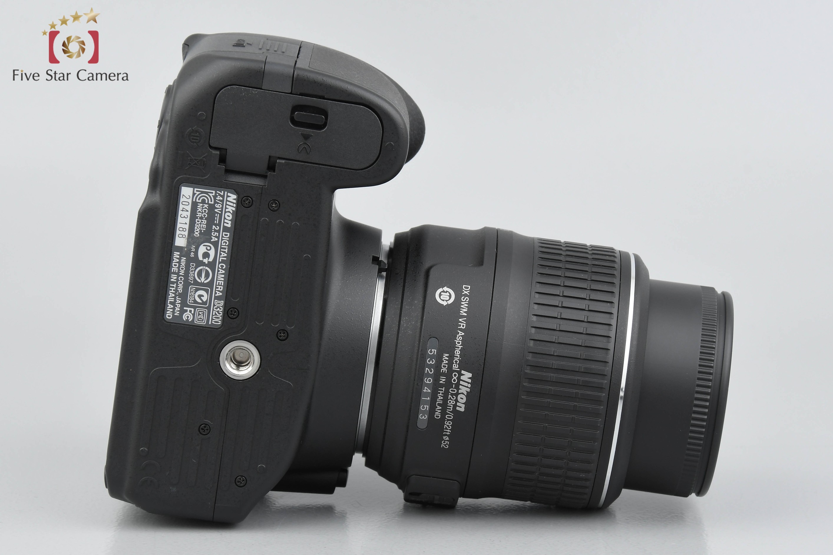 【中古】Nikon ニコン D3200 18-55 レンズキット ブラック シャッター回数僅少 |  中古カメラ・フィルムカメラを中心に取り揃えるファイブスターカメラ