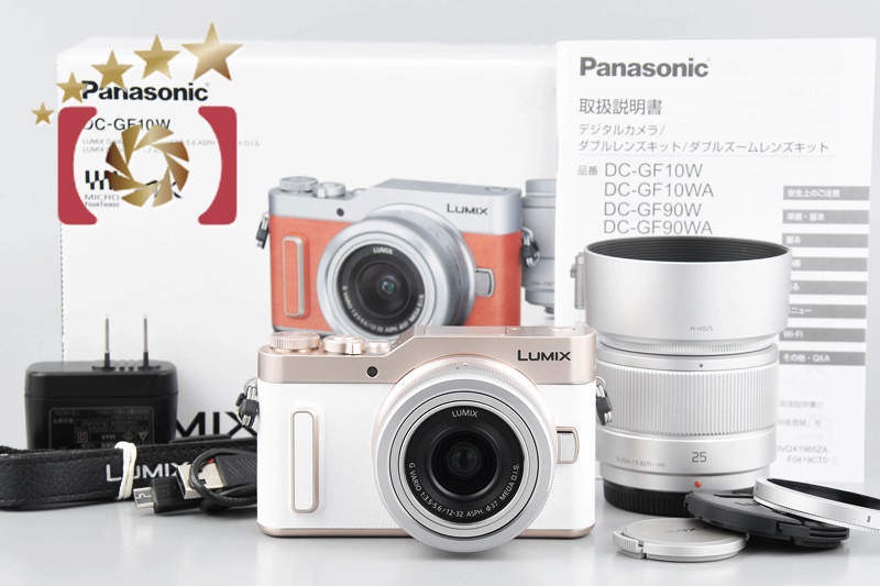 中古】Panasonic パナソニック LUMIX DC-GF10W ダブルレンズキット