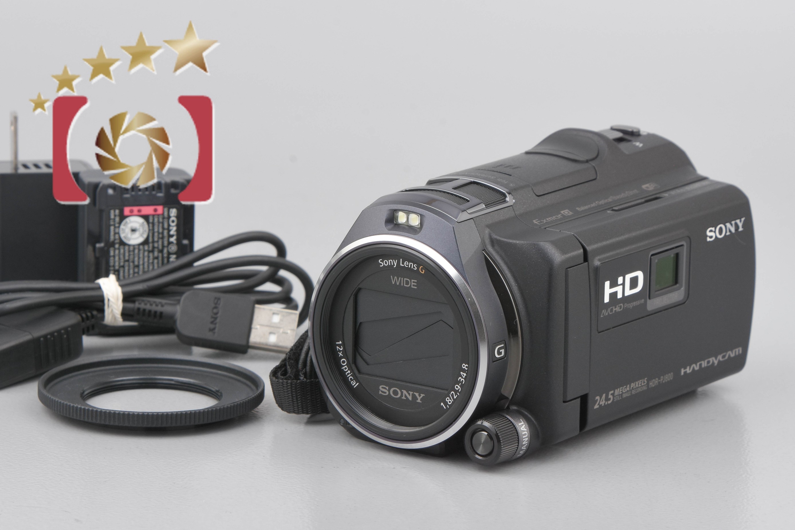 中古】SONY ソニー ハンディカム HDR-PJ800 ブラック デジタルビデオ ...