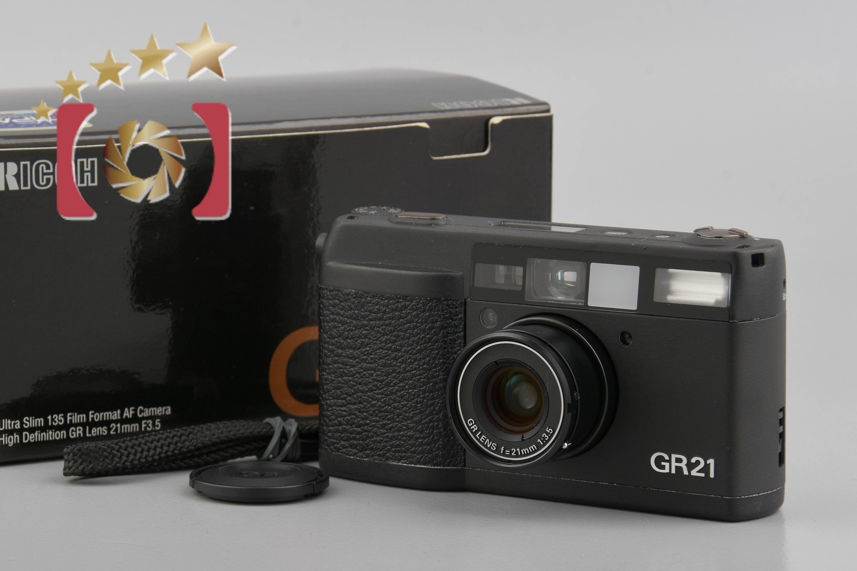 中古】RICOH リコー GR21 コンパクトフィルムカメラ 元箱付き