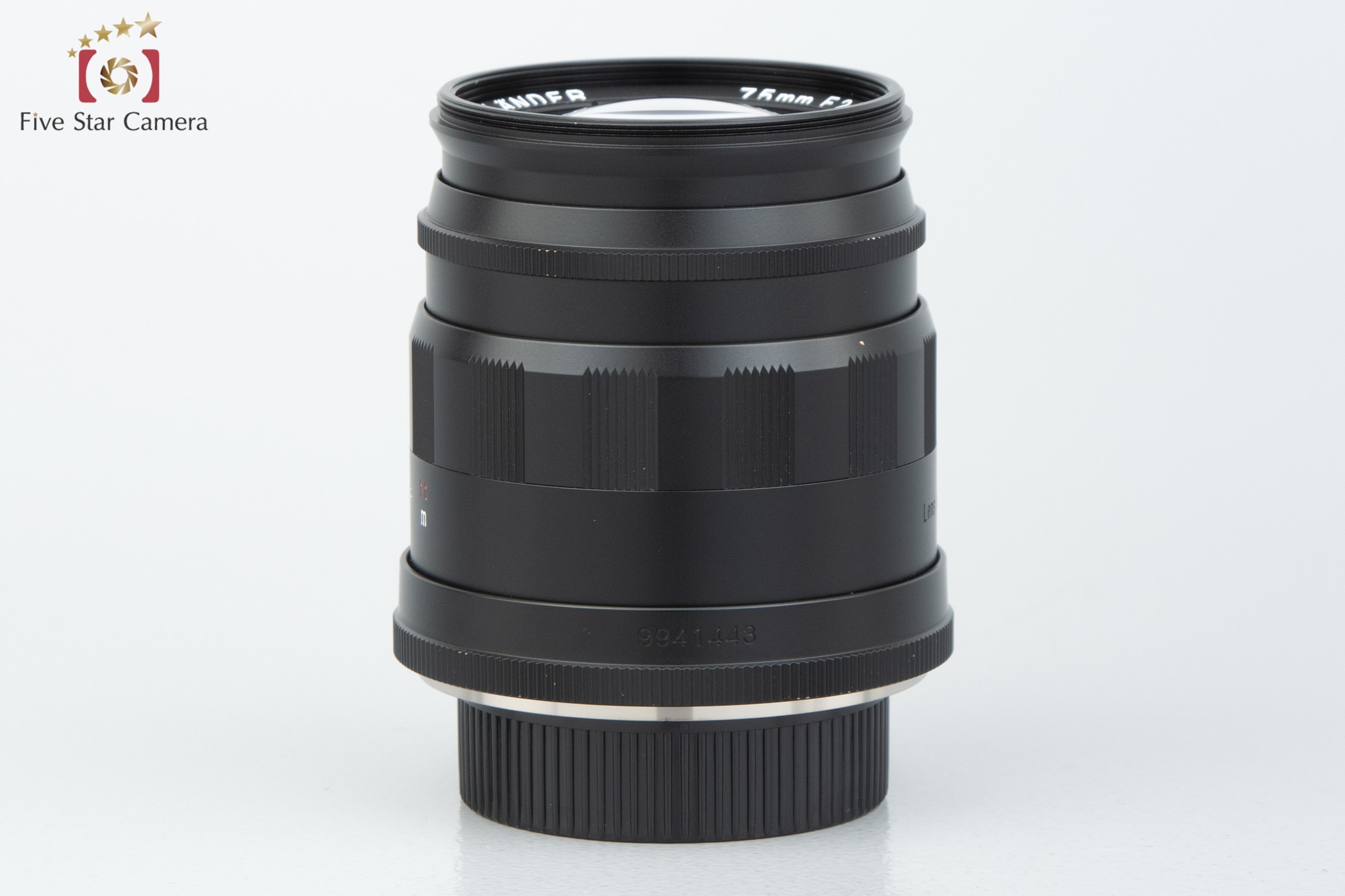 【中古】Voigtlander フォクトレンダー COLOR-HELIAR 75mm f/2.5 MC ブラック L39 ライカスクリューマウント |  中古カメラ・フィルムカメラを中心に取り揃えるファイブスターカメラ