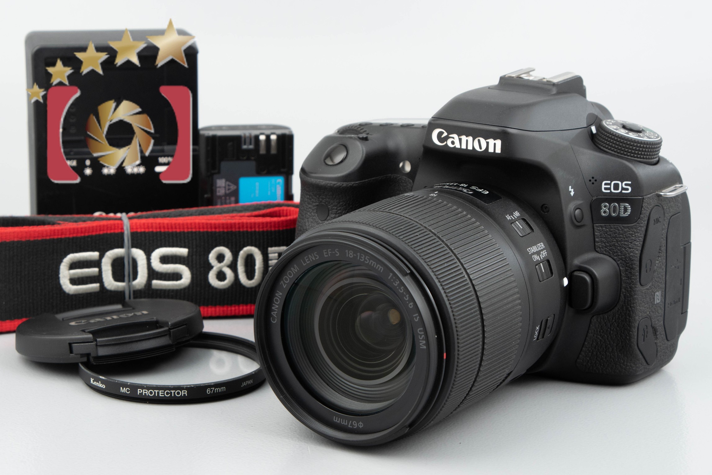 中古】Canon キヤノン EOS 80D EF-S 18-135mm IS USM レンズキット