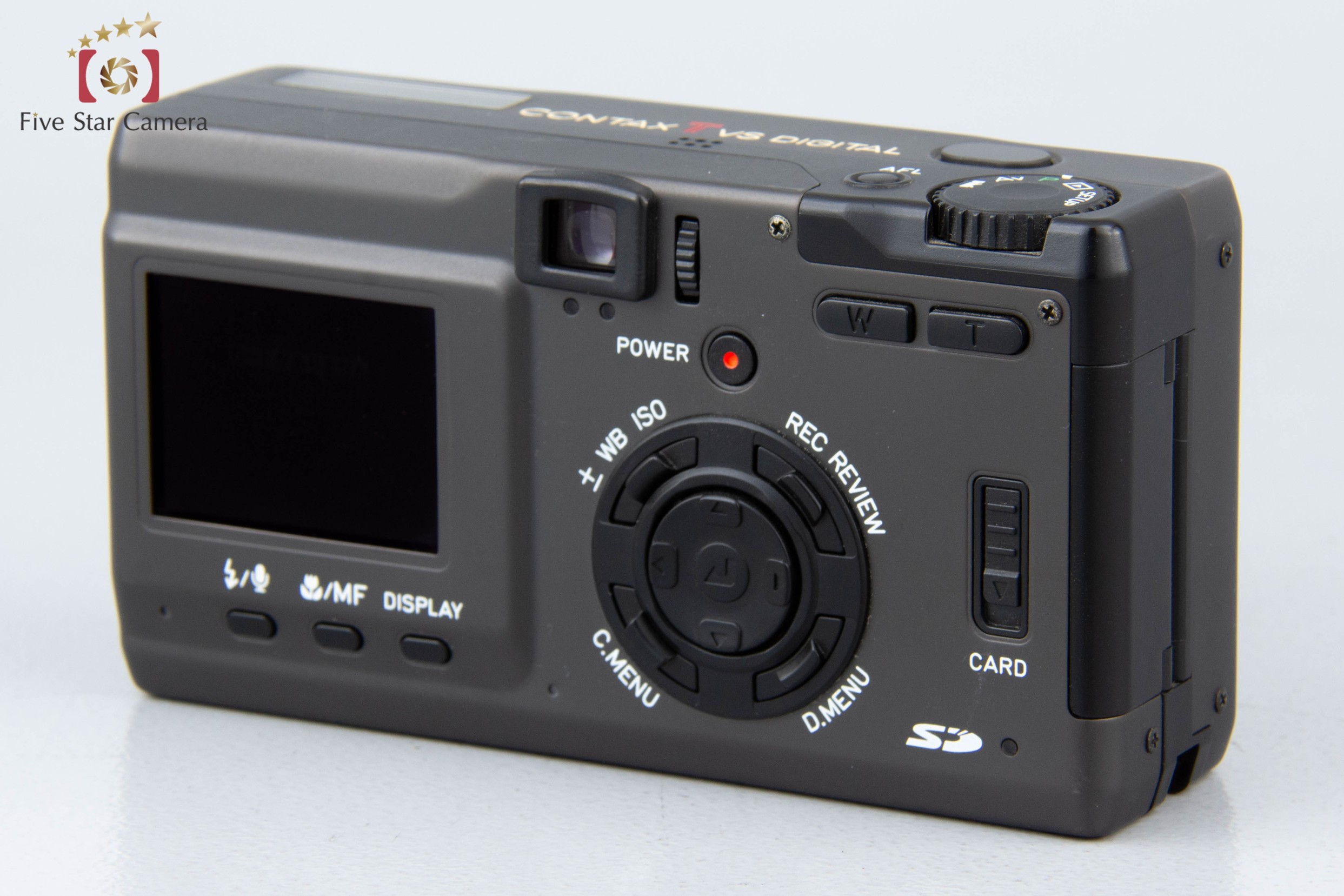 【中古】CONTAX コンタックス Tvs DIGITAL チタンブラック コンパクトデジタルカメラ |  中古カメラ・フィルムカメラを中心に取り揃えるファイブスターカメラ